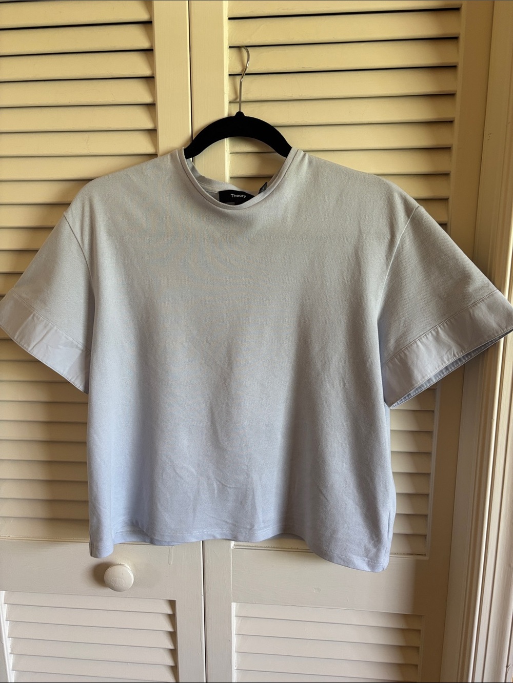 Theory women’s light Blue Short-Sleeve Crewneck Tee